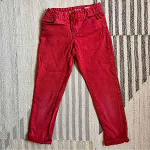 [gap] red 1969 skinny jeans